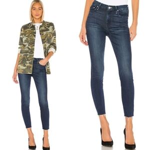 MOTHER High Waisted Looker Ankle Fray Tongue in Chic Women's 27